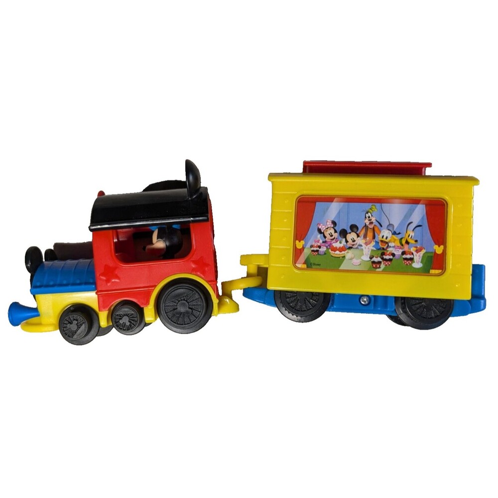 Disney Just Play toy Micky Mouse and friends train engine with car